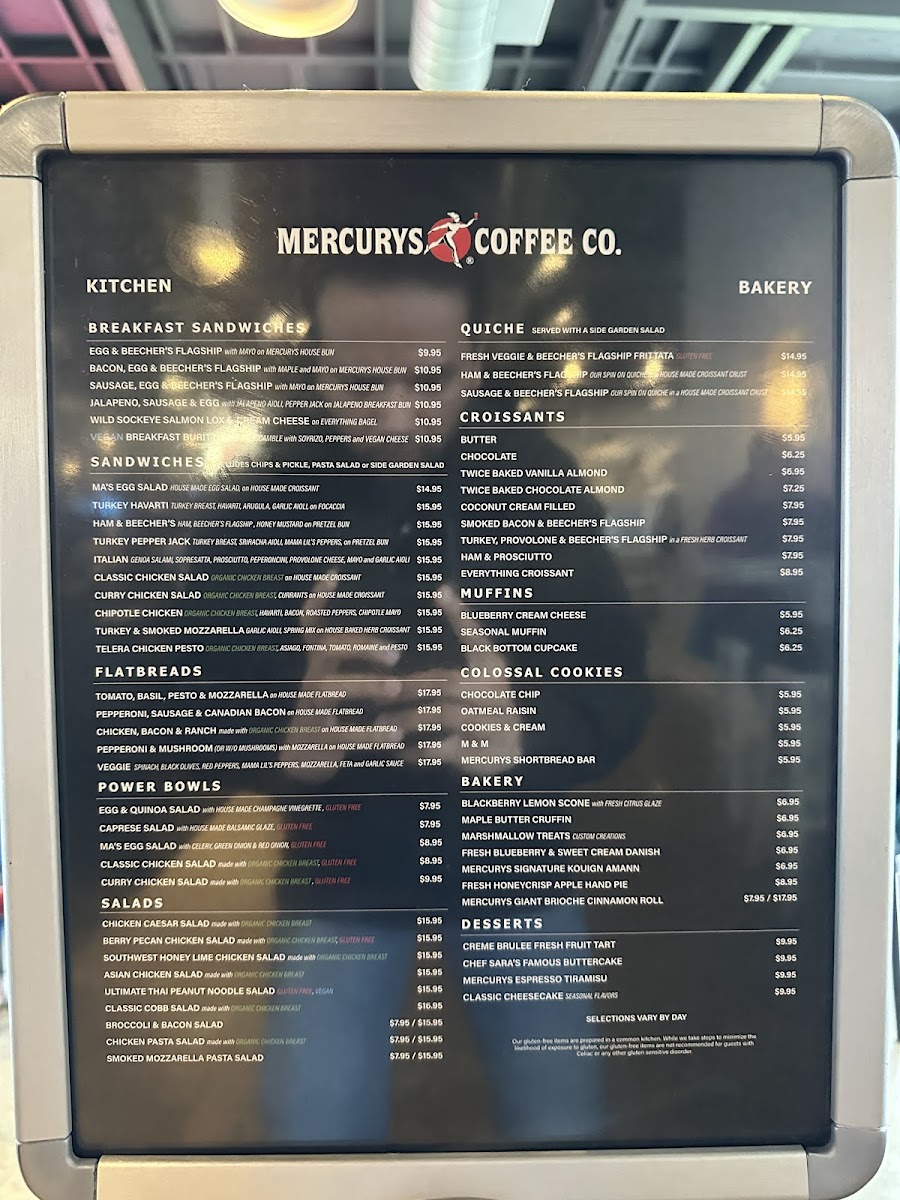 Mercurys Coffee Co. Menu - Image 2
